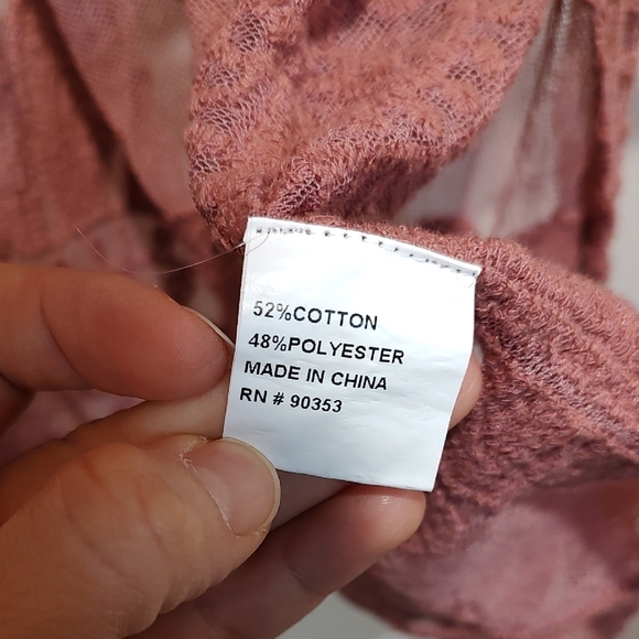 Rebellion Mauve Lace Cardigan - Picture 4 of 5